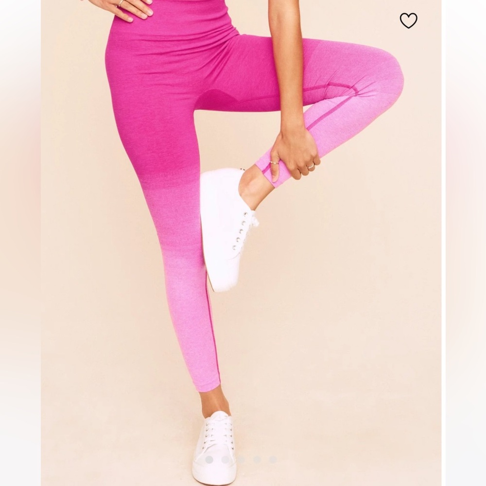 Adore Me Vibrant Pink Ombre Leggings